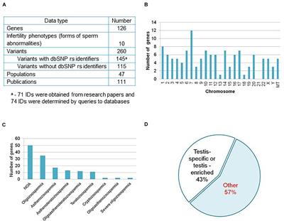 A Catalog of Human Genes Associated With Pathozoospermia and Functional Characteristics of These Genes